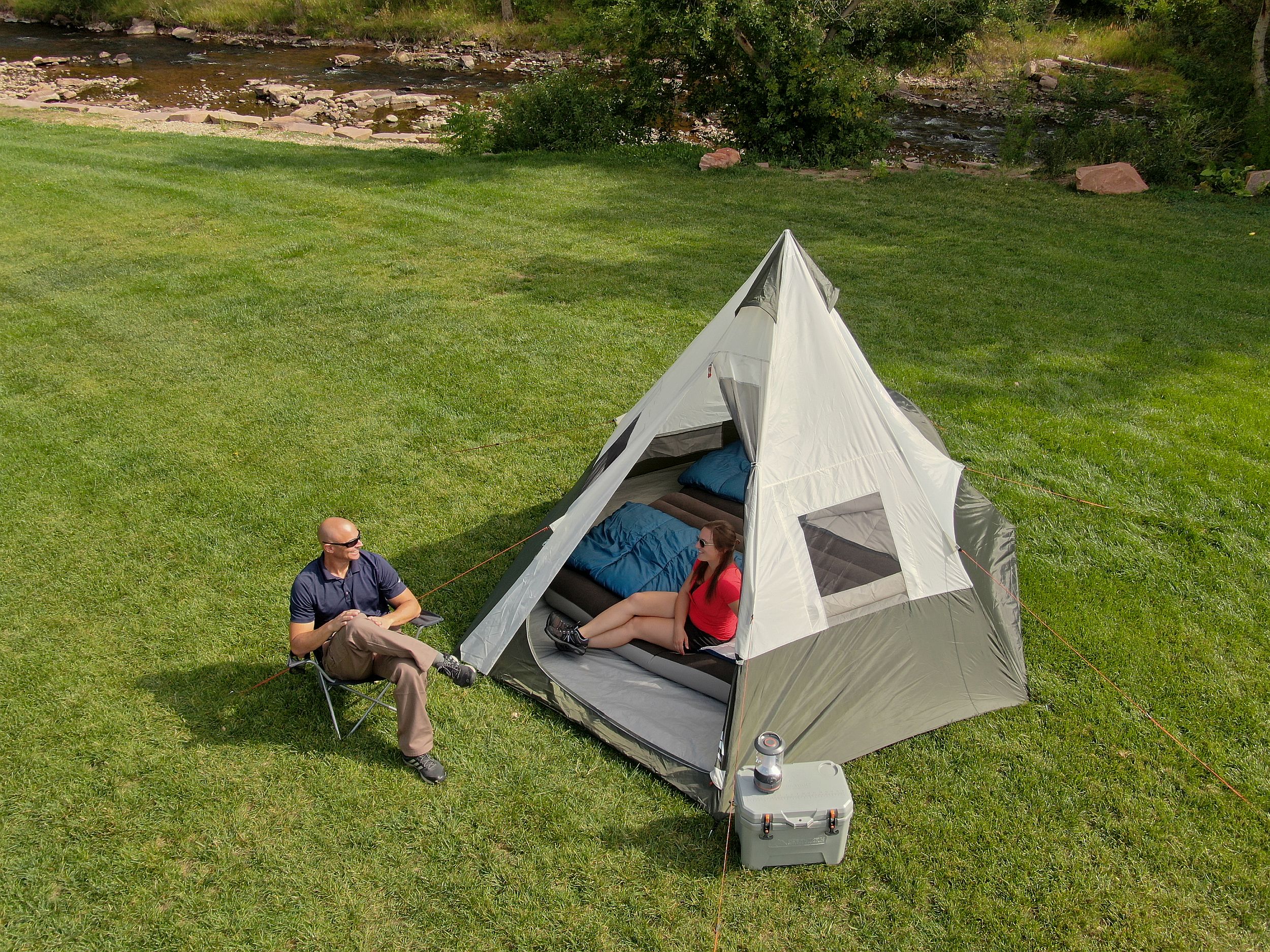 Cheap Goat Tents 7 Person 1 Room Teepee Tent, With Vented Rear Window, Camping Tents Cheap Goat Tents 7 Person 1 Room Teepee Tent, With Vented Rear Window, Camping Tents